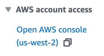 Open AWS Console